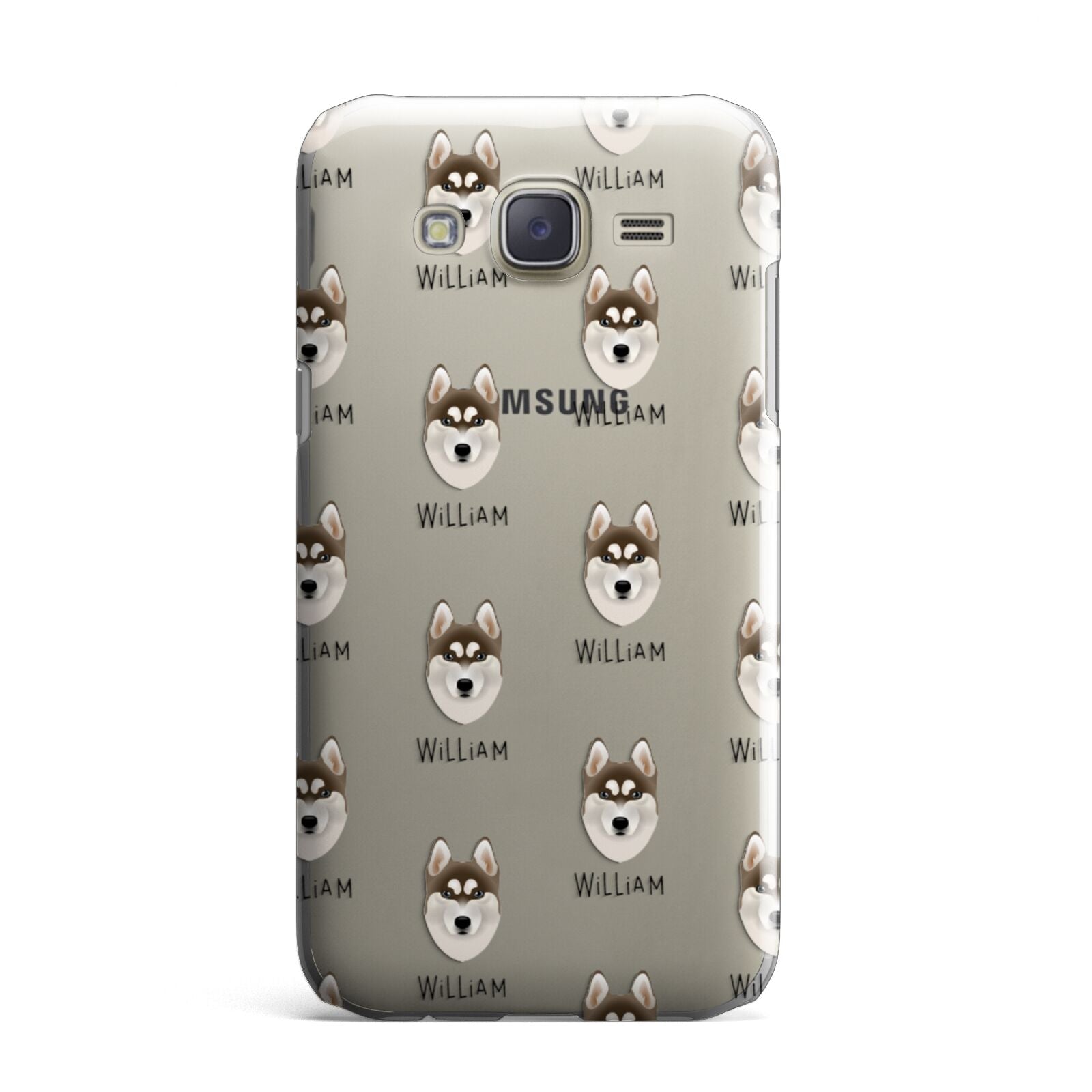 Siberian Husky Icon with Name Samsung Galaxy J7 Case