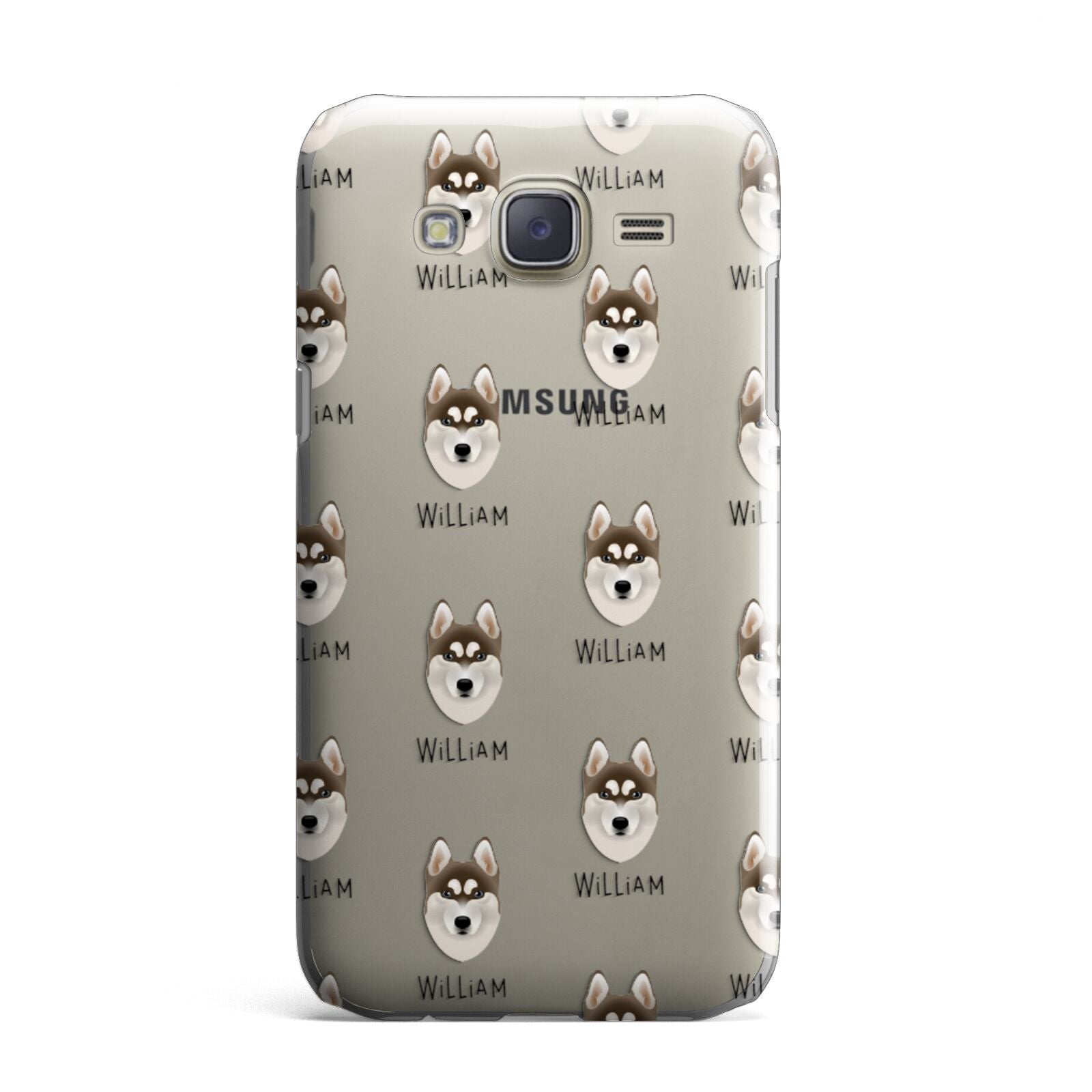 Siberian Husky Icon with Name Samsung Galaxy J7 Case