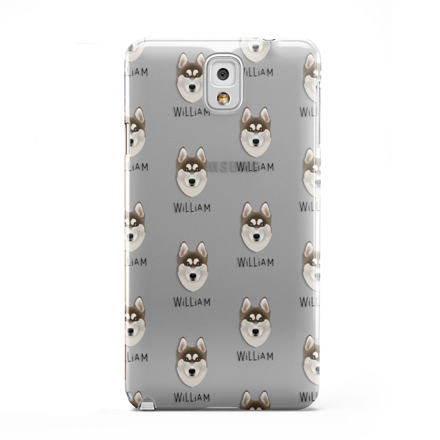 Siberian Husky Icon with Name Samsung Galaxy Note 3 Case