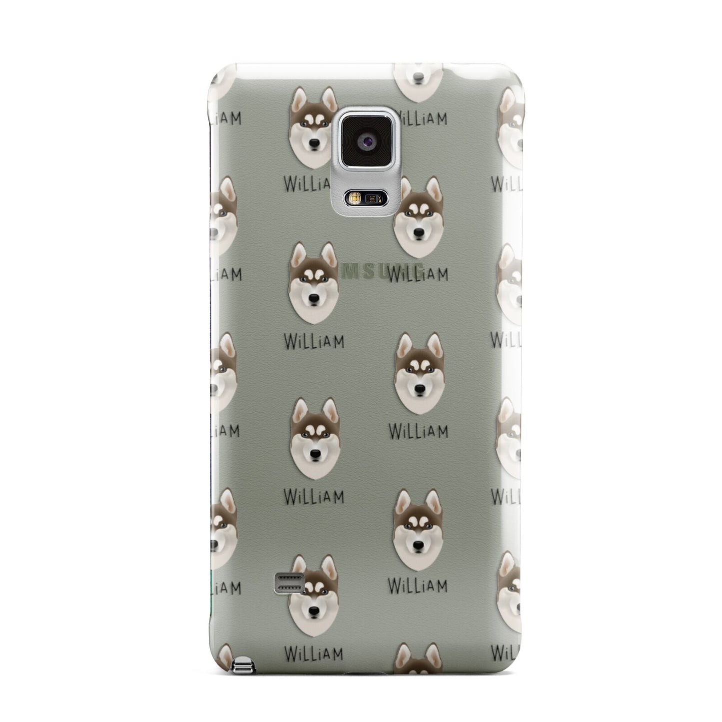 Siberian Husky Icon with Name Samsung Galaxy Note 4 Case