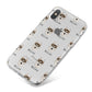 Siberian Husky Icon with Name iPhone X Bumper Case on Silver iPhone