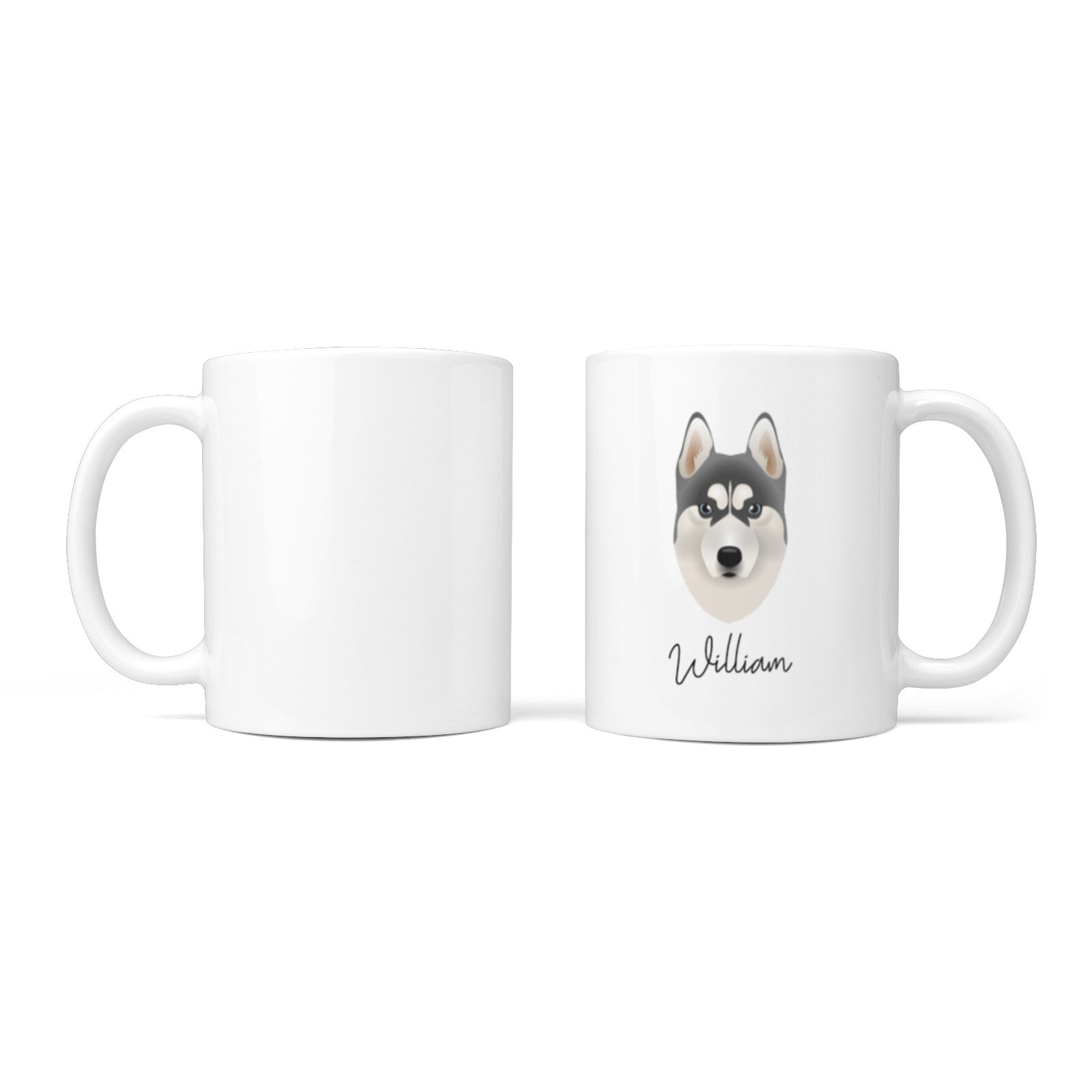 Siberian Husky Personalised 10oz Mug Alternative Image 3