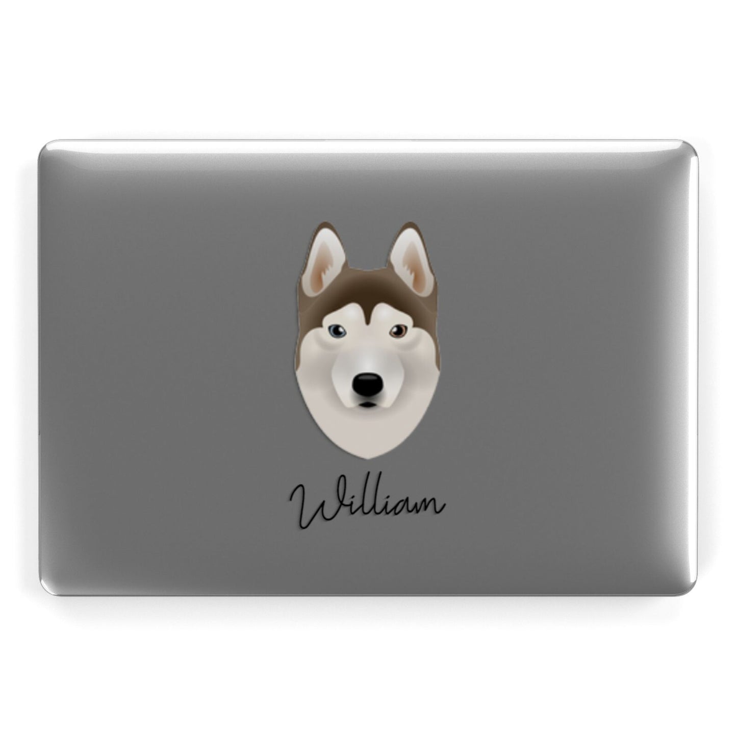Siberian Husky Personalised Apple MacBook Case