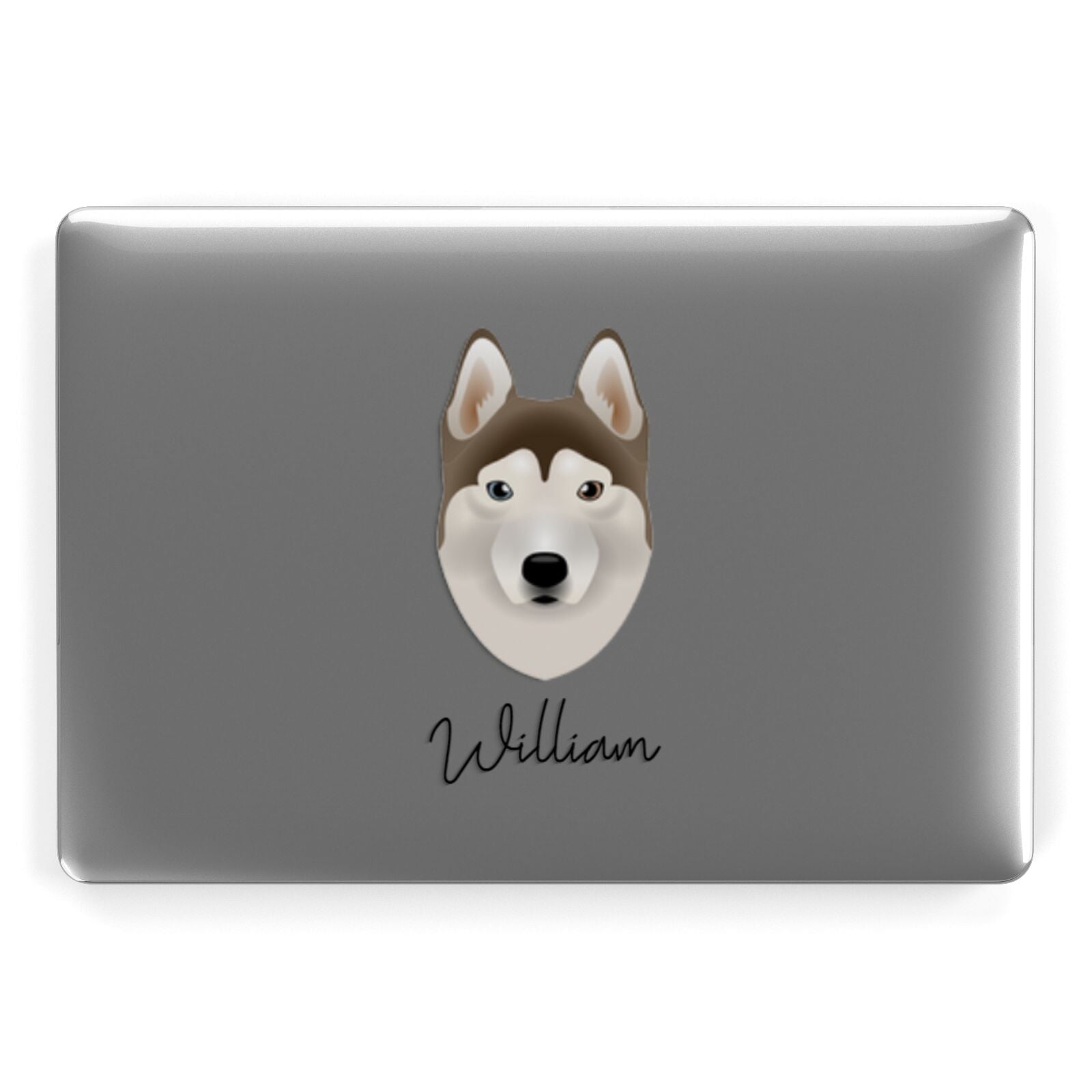 Siberian Husky Personalised Apple MacBook Case