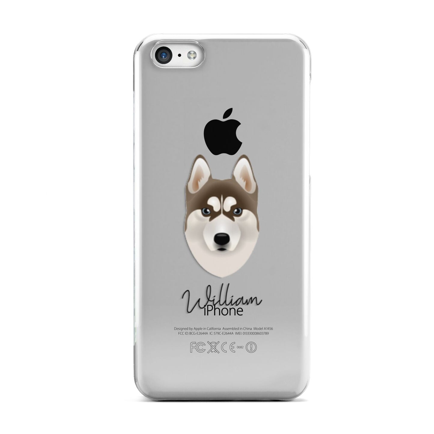Siberian Husky Personalised Apple iPhone 5c Case