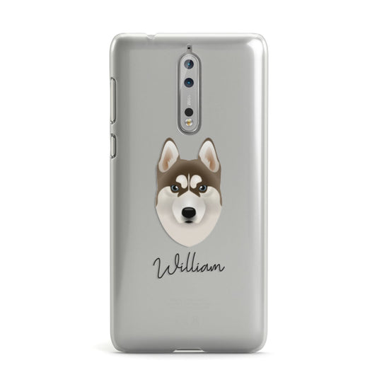Siberian Husky Personalised Nokia Case