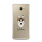 Siberian Husky Personalised Samsung Galaxy A7 2016 Case on gold phone