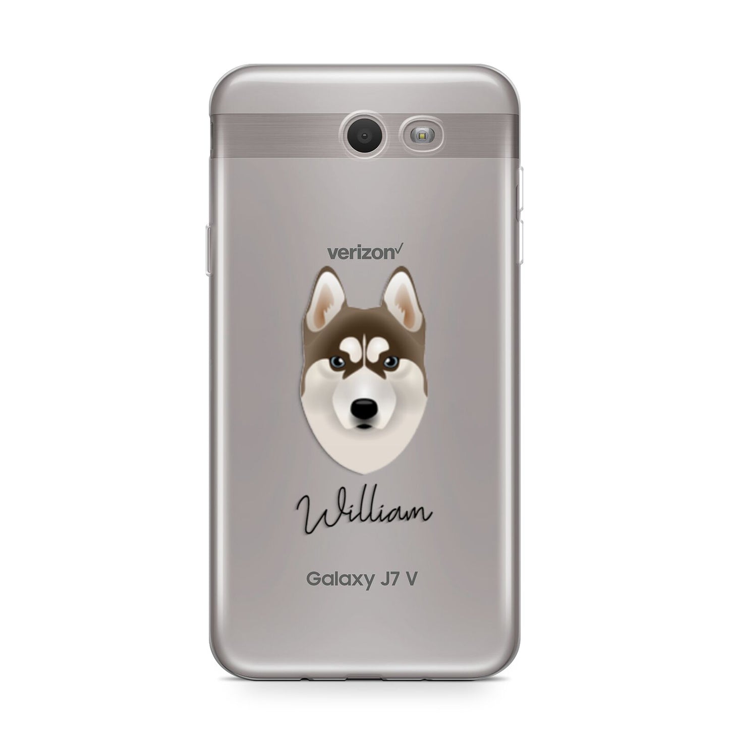 Siberian Husky Personalised Samsung Galaxy J7 2017 Case
