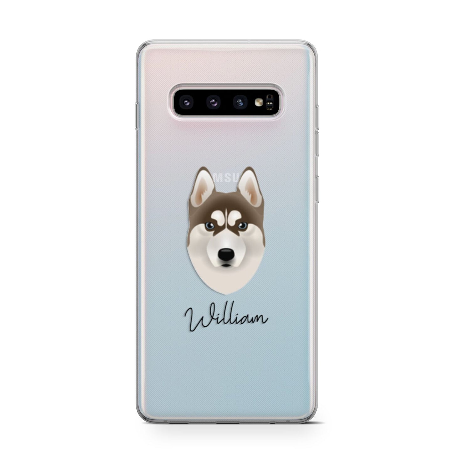 Siberian Husky Personalised Samsung Galaxy S10 Case
