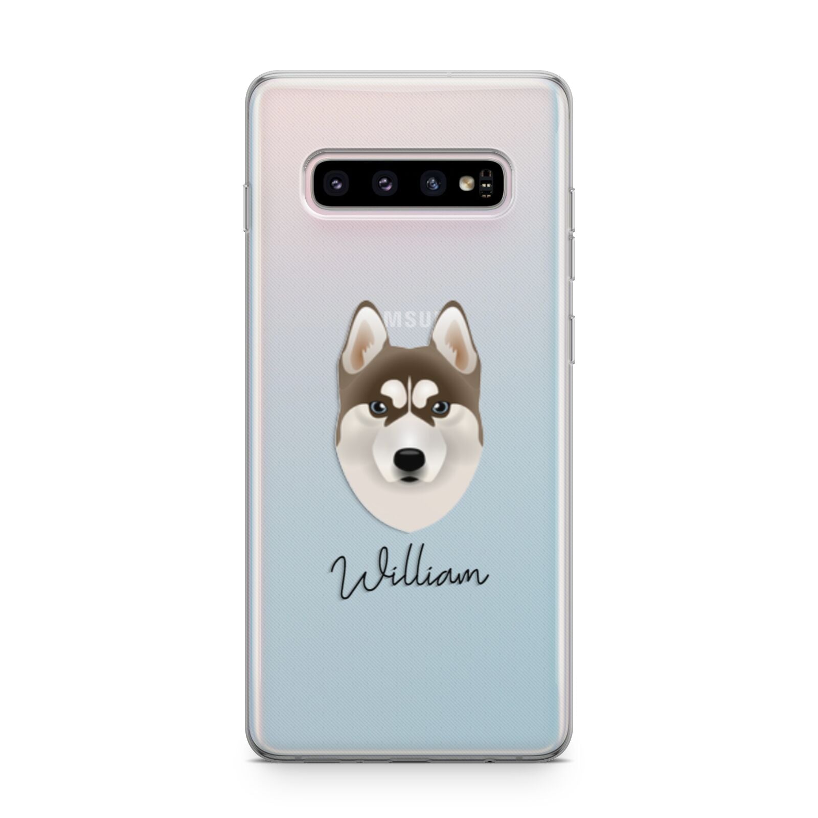 Siberian Husky Personalised Samsung Galaxy S10 Plus Case