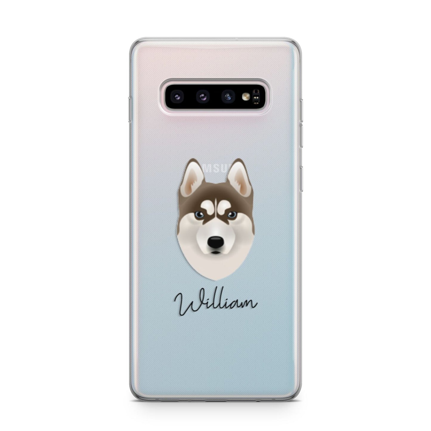 Siberian Husky Personalised Samsung Galaxy S10 Plus Case
