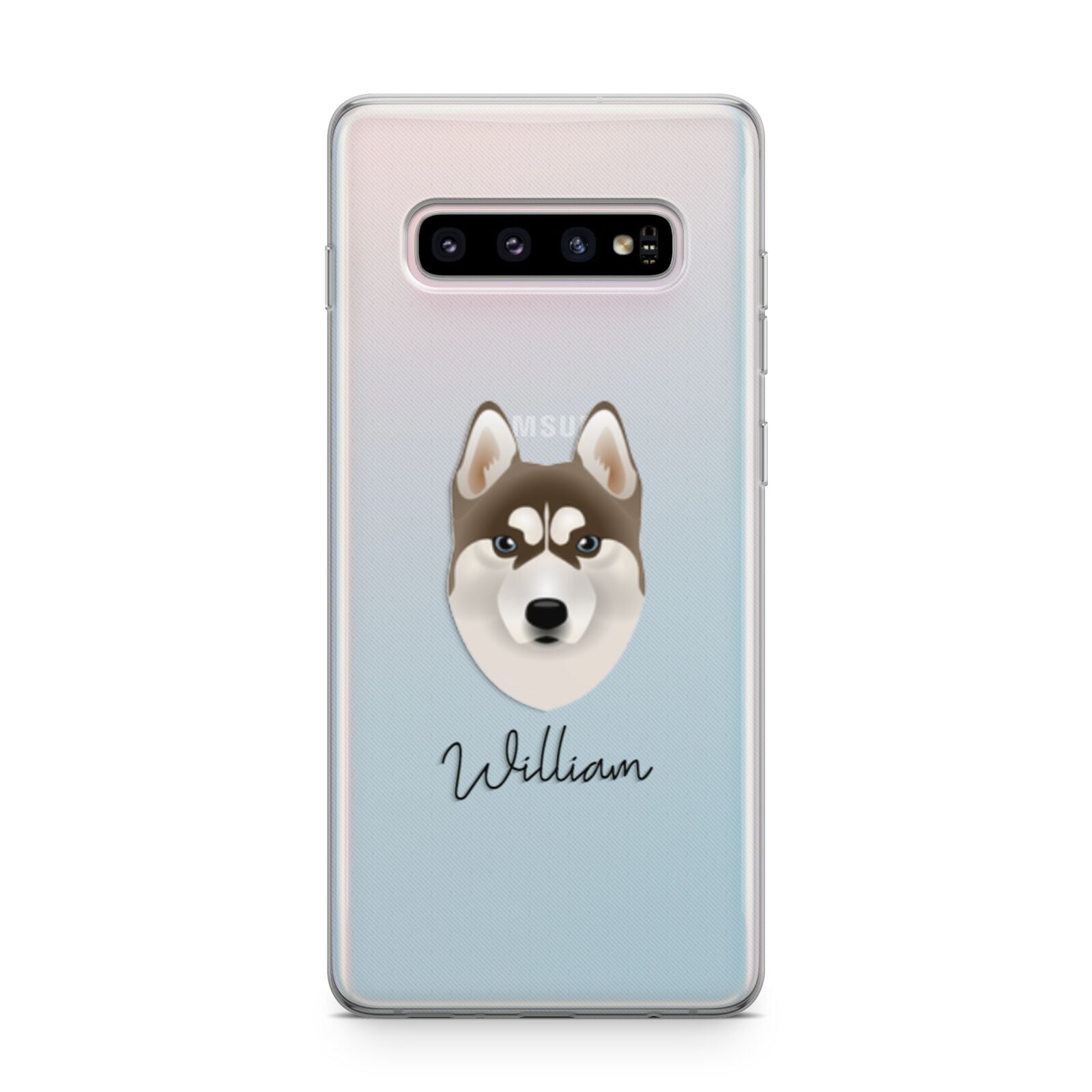 Siberian Husky Personalised Samsung Galaxy S10 Plus Case
