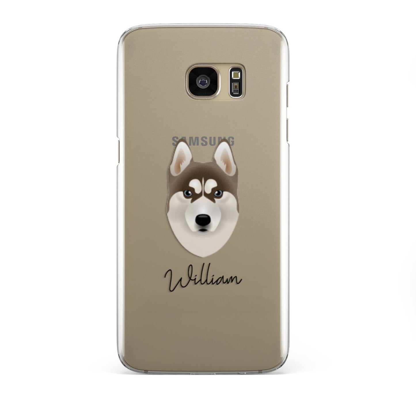 Siberian Husky Personalised Samsung Galaxy S7 Edge Case