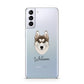 Siberian Husky Personalised Samsung S21 Plus Phone Case