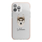 Siberian Husky Personalised iPhone 13 Pro Max TPU Impact Case with Pink Edges