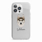 Siberian Husky Personalised iPhone 13 Pro TPU Impact Case with White Edges