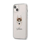 Siberian Husky Personalised iPhone 14 Plus Clear Tough Case Starlight Angled Image