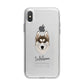 Siberian Husky Personalised iPhone X Bumper Case on Silver iPhone Alternative Image 1