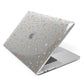Silver Gold Stars Apple MacBook Case Side View