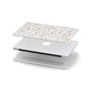 Silver Gold Stars Apple MacBook Case in Detail
