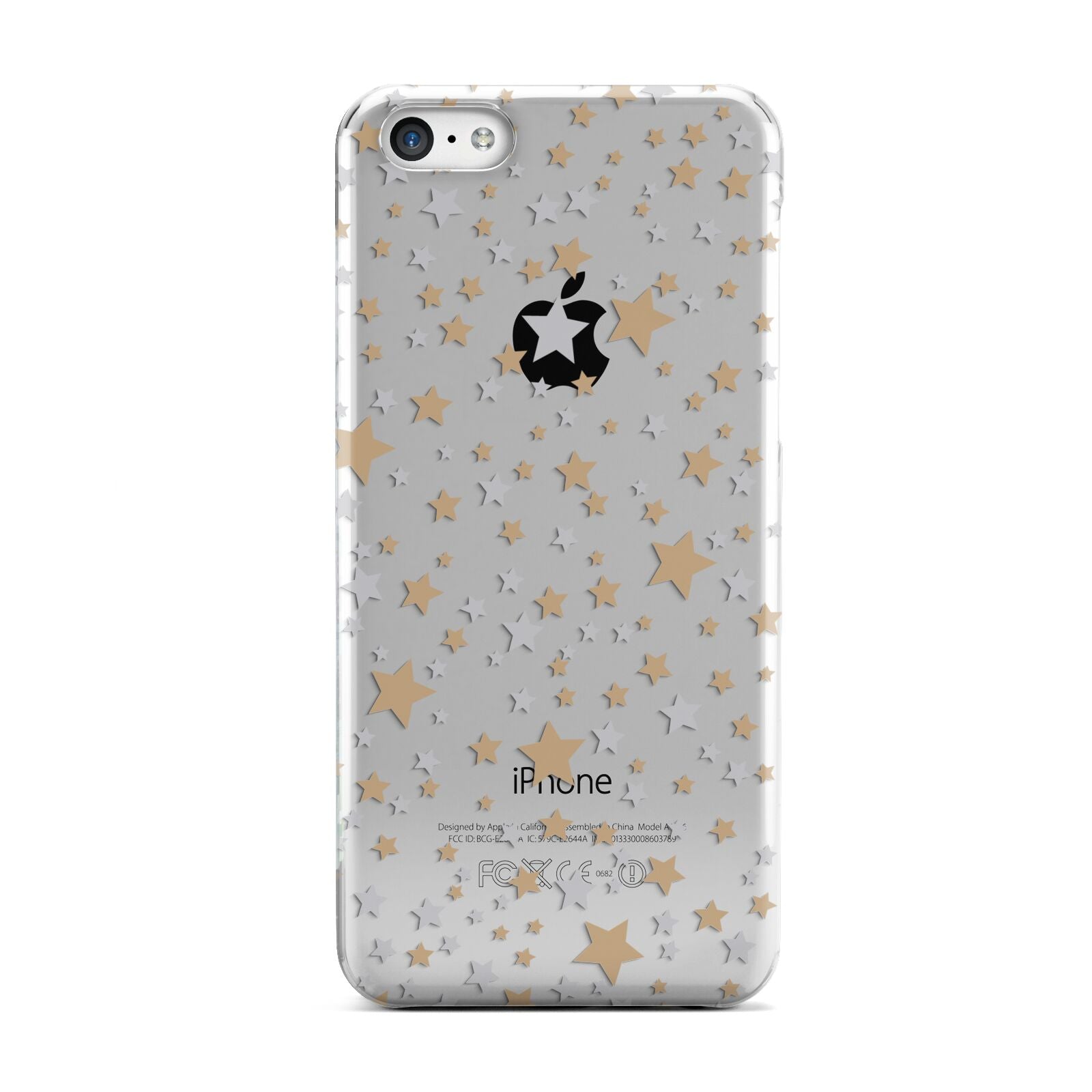 Silver Gold Stars Apple iPhone 5c Case