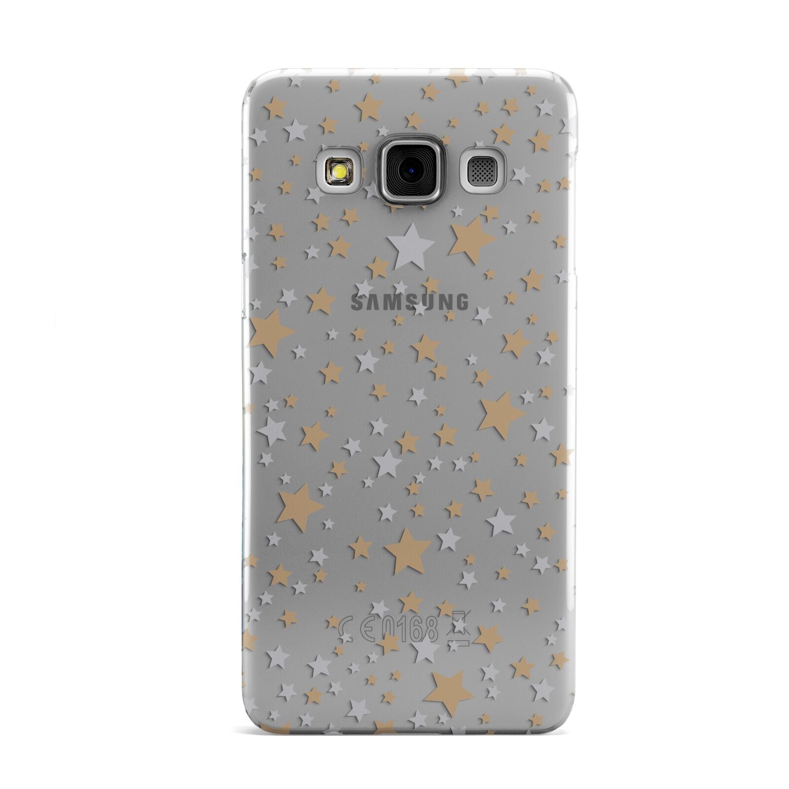 Silver Gold Stars Samsung Galaxy A3 Case