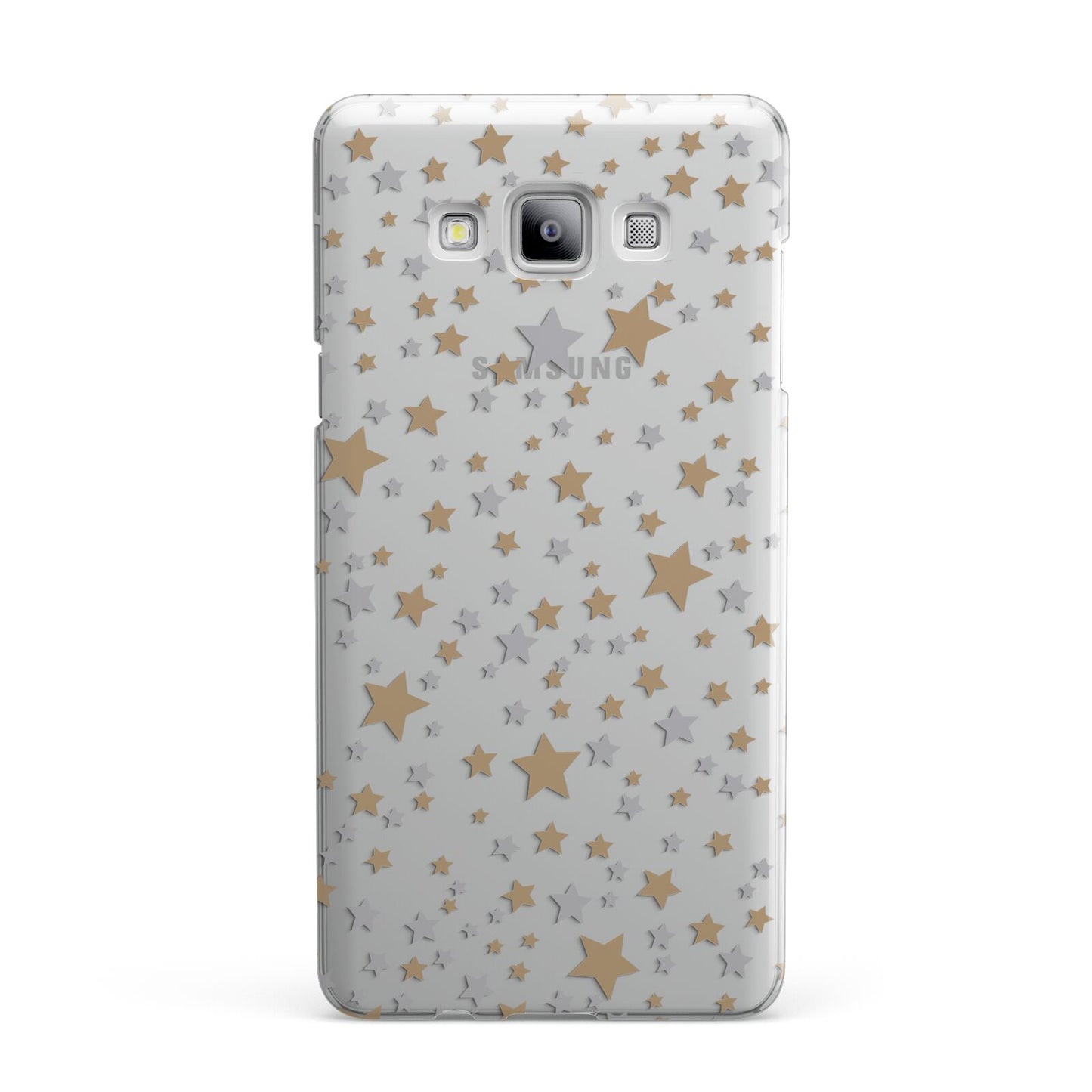 Silver Gold Stars Samsung Galaxy A7 2015 Case