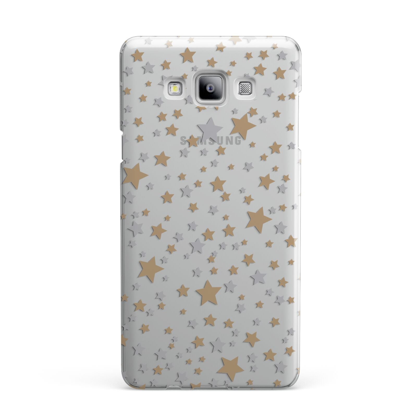 Silver Gold Stars Samsung Galaxy A7 2015 Case