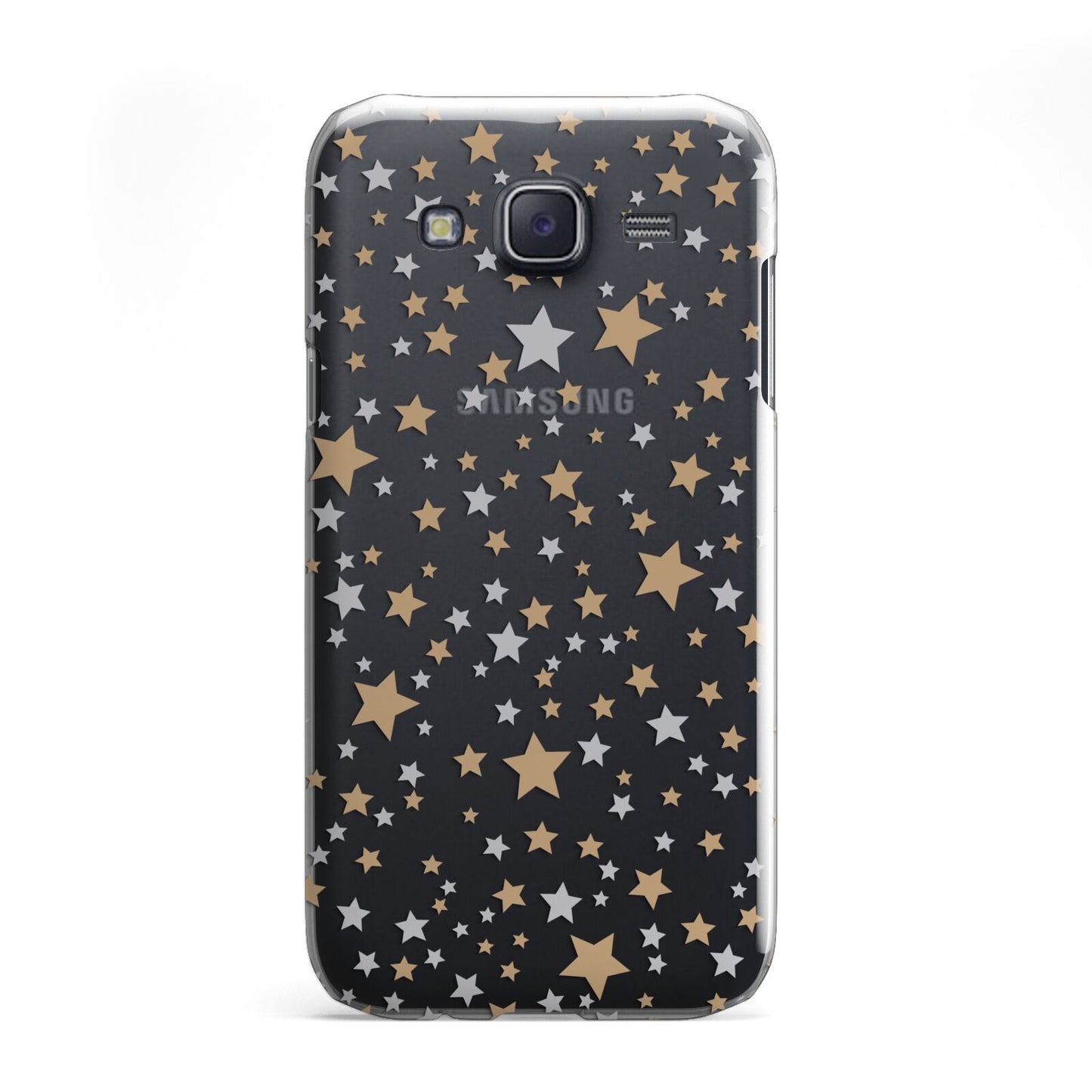 Silver Gold Stars Samsung Galaxy J5 Case