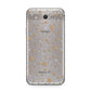 Silver Gold Stars Samsung Galaxy J7 2017 Case