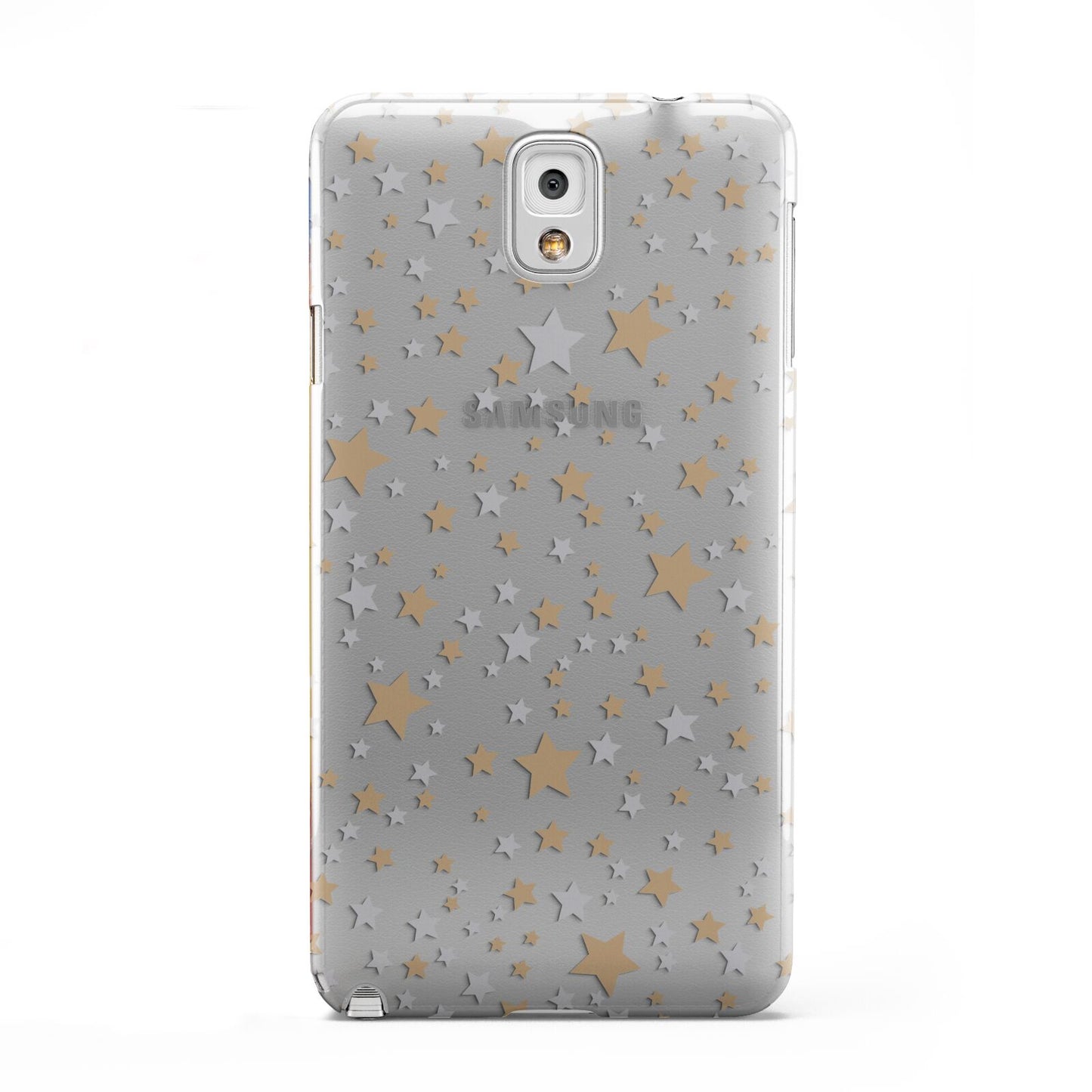 Silver Gold Stars Samsung Galaxy Note 3 Case