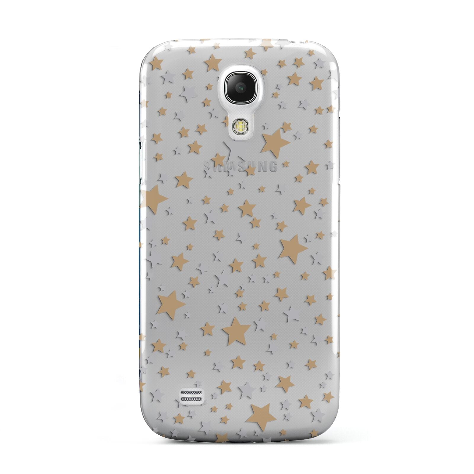 Silver Gold Stars Samsung Galaxy S4 Mini Case