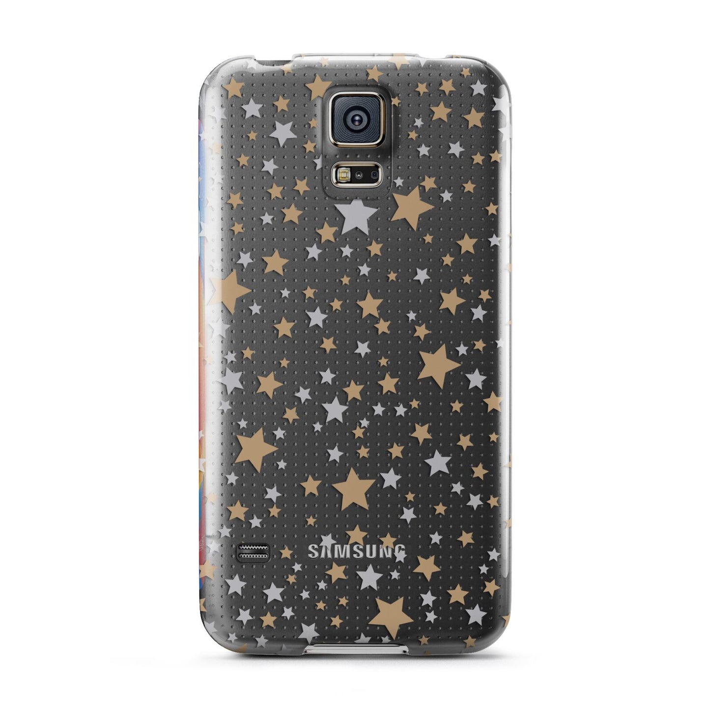 Silver Gold Stars Samsung Galaxy S5 Case