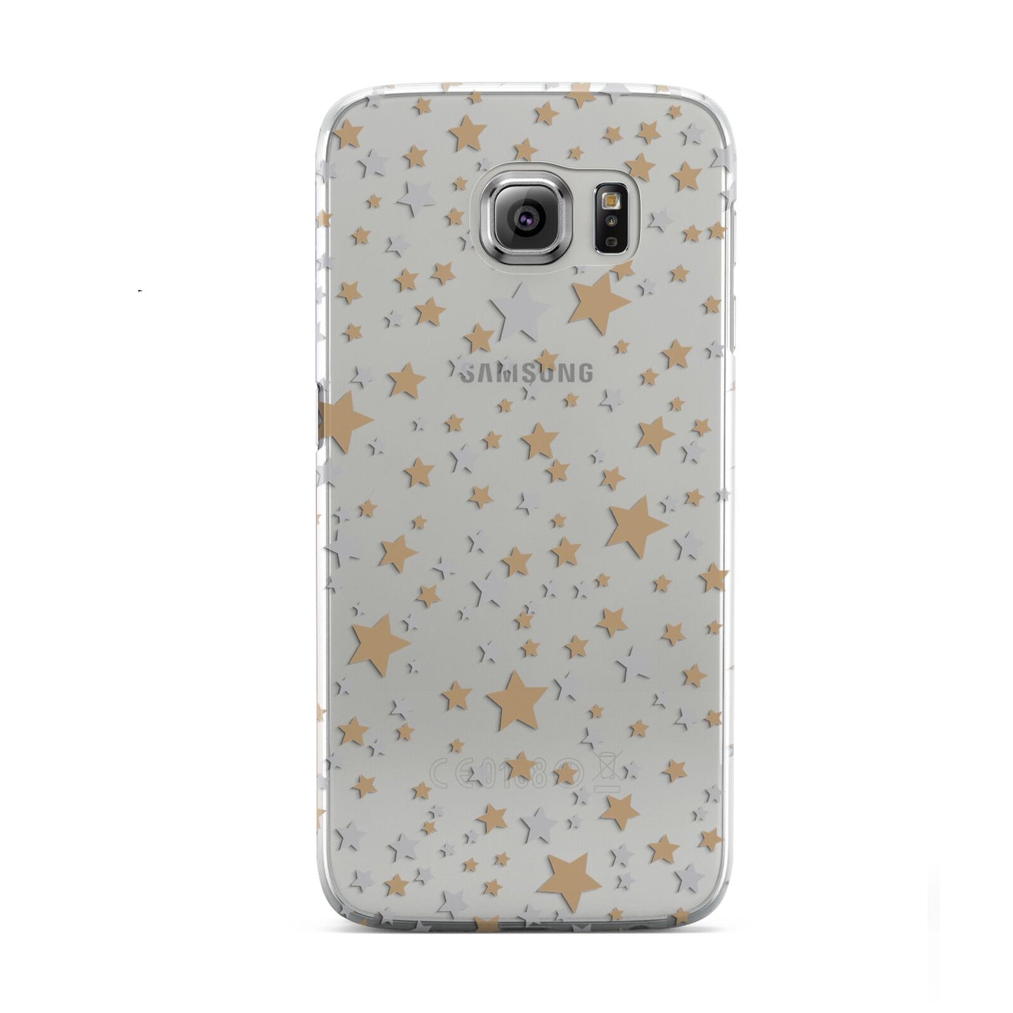 Silver Gold Stars Samsung Galaxy S6 Case