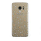 Silver Gold Stars Samsung Galaxy S7 Edge Case