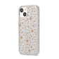 Silver Gold Stars iPhone 14 Glitter Tough Case Starlight Angled Image