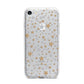 Silver Gold Stars iPhone 7 Bumper Case on Silver iPhone
