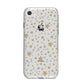 Silver Gold Stars iPhone 8 Bumper Case on Silver iPhone