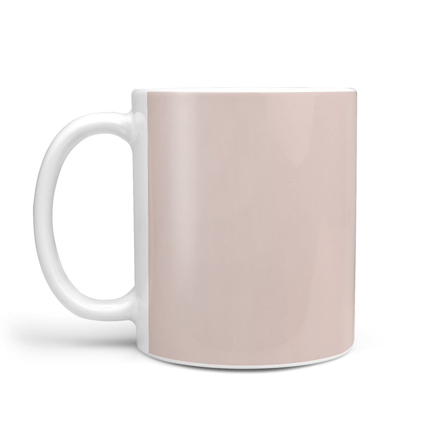 Simple Blush Pink with Name 10oz Mug Alternative Image 1