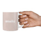 Simple Blush Pink with Name 10oz Mug Alternative Image 4