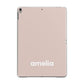 Simple Blush Pink with Name Apple iPad Grey Case