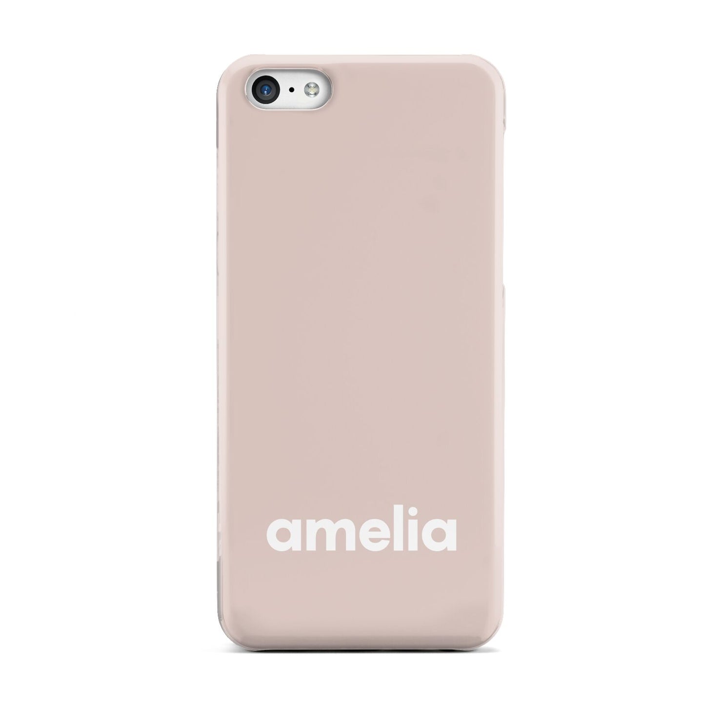 Simple Blush Pink with Name Apple iPhone 5c Case