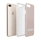 Simple Blush Pink with Name Apple iPhone 7 8 Plus 3D Tough Case Expanded View