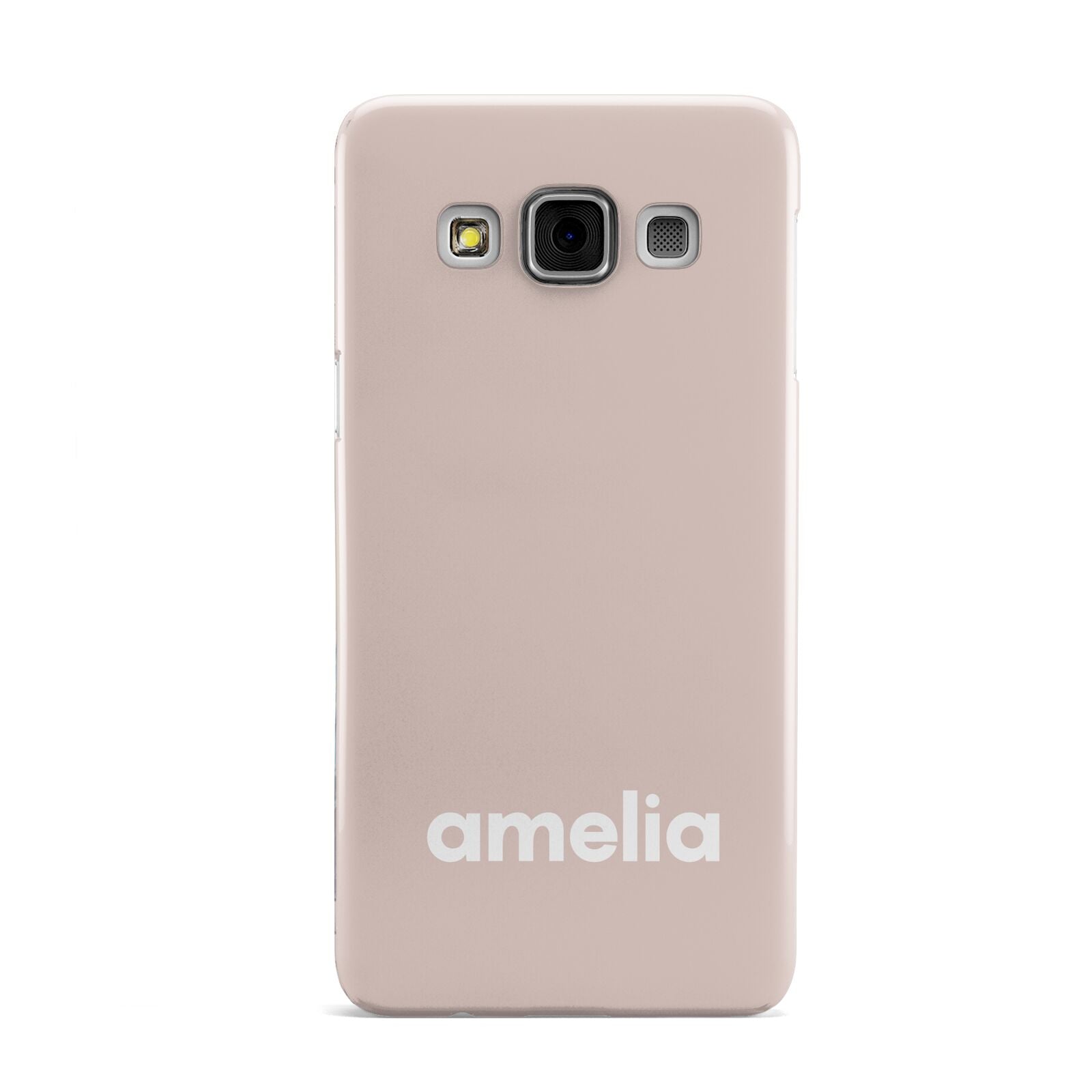 Simple Blush Pink with Name Samsung Galaxy A3 Case