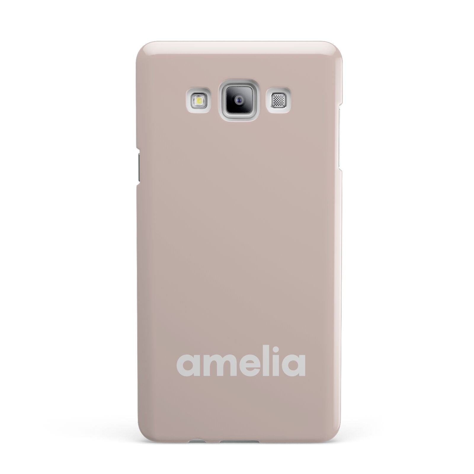 Simple Blush Pink with Name Samsung Galaxy A7 2015 Case