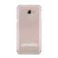 Simple Blush Pink with Name Samsung Galaxy A8 2016 Case