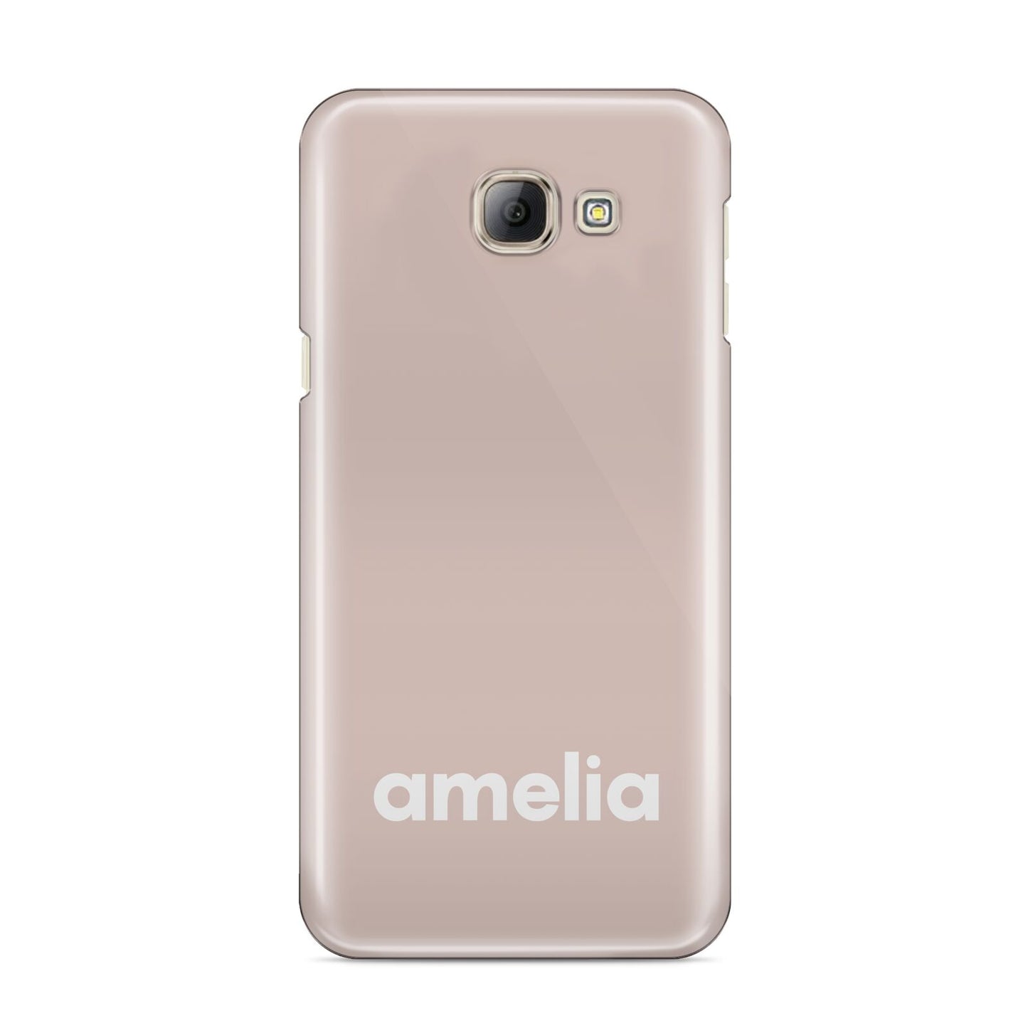 Simple Blush Pink with Name Samsung Galaxy A8 2016 Case