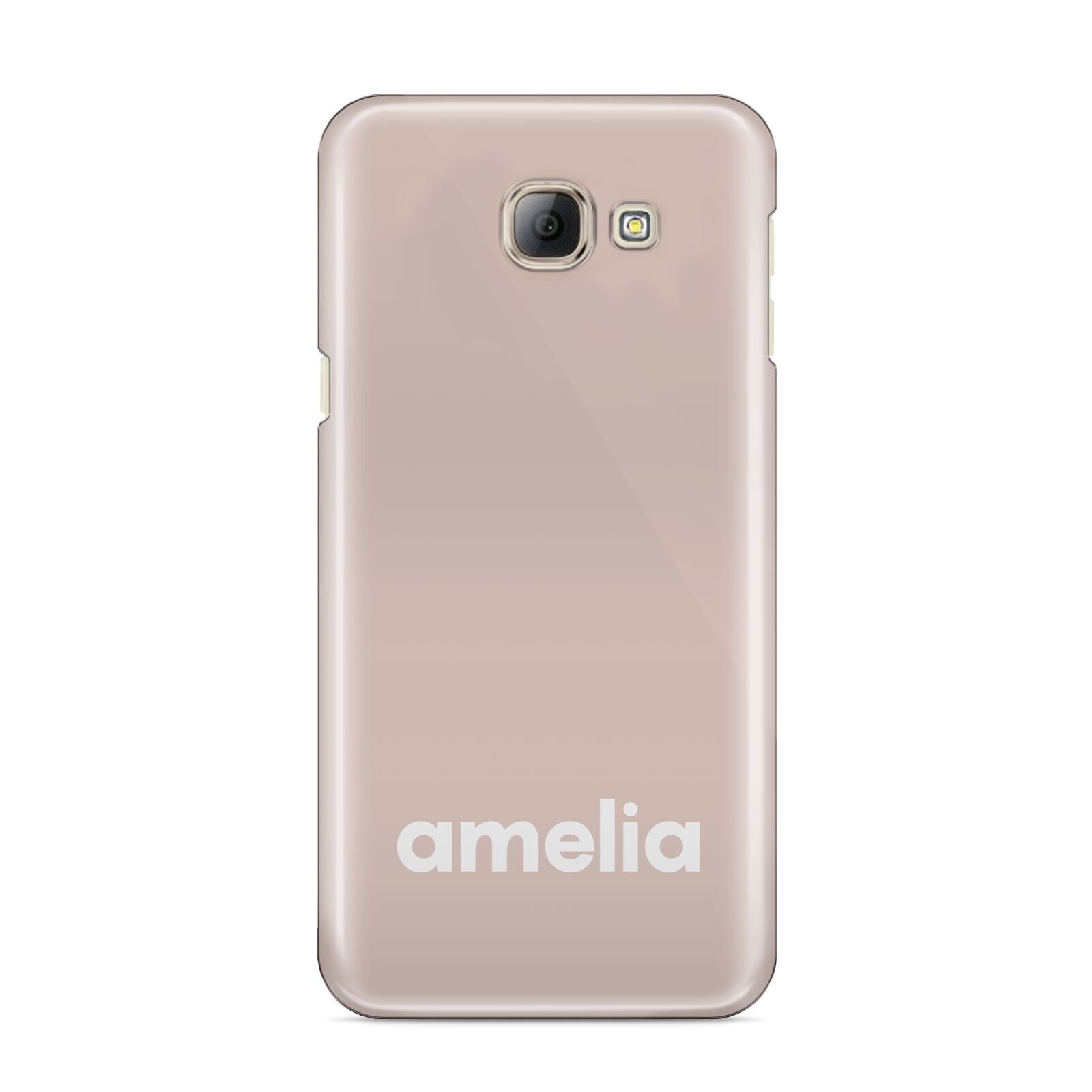 Simple Blush Pink with Name Samsung Galaxy A8 2016 Case