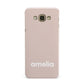 Simple Blush Pink with Name Samsung Galaxy A8 Case
