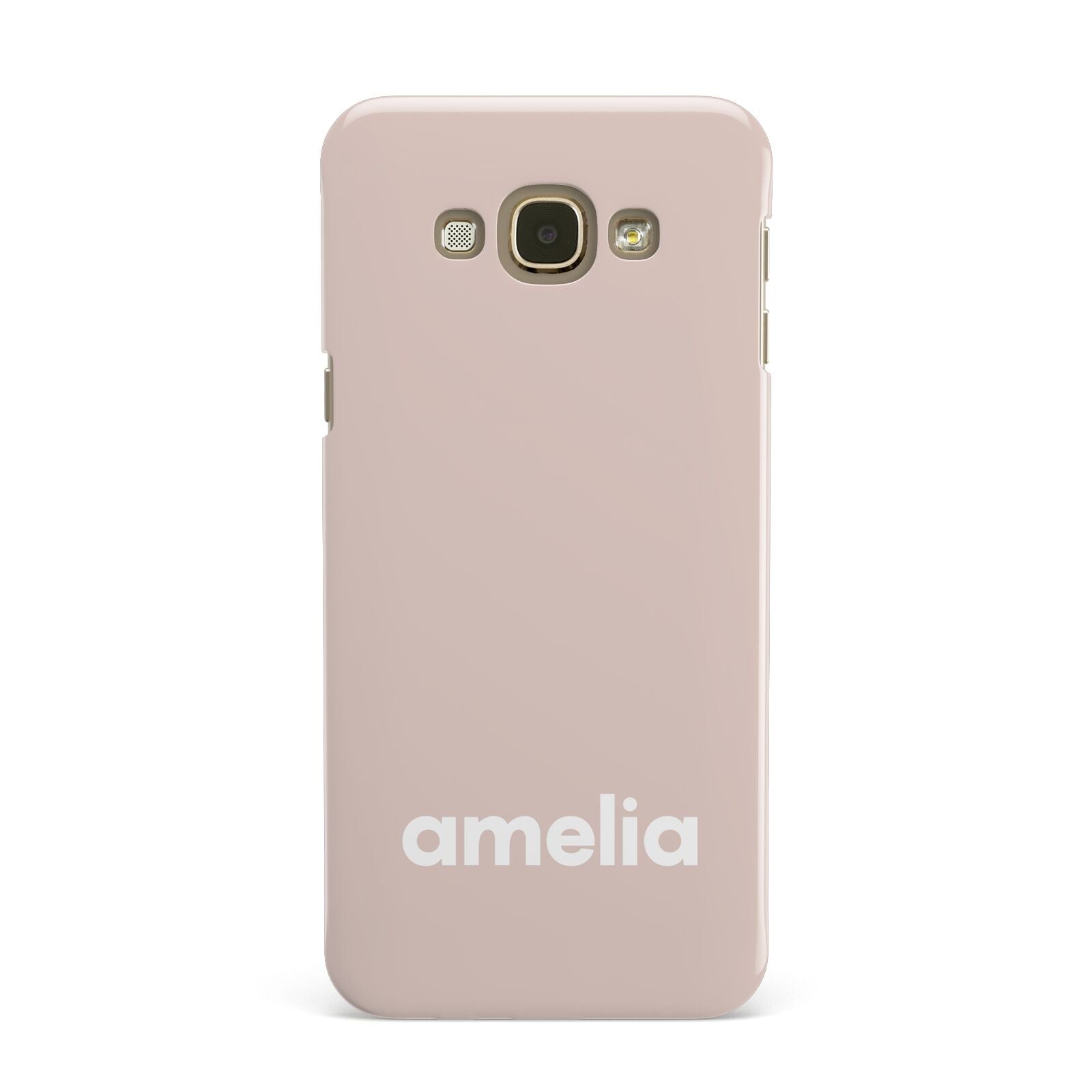 Simple Blush Pink with Name Samsung Galaxy A8 Case
